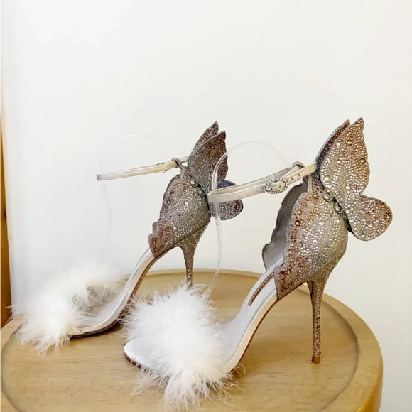 Sophia Webster Chiara Crystal Butterfly Wings Heel - Picture 7 of 12